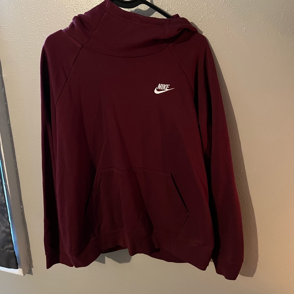 Burgundy Nike Hoodie